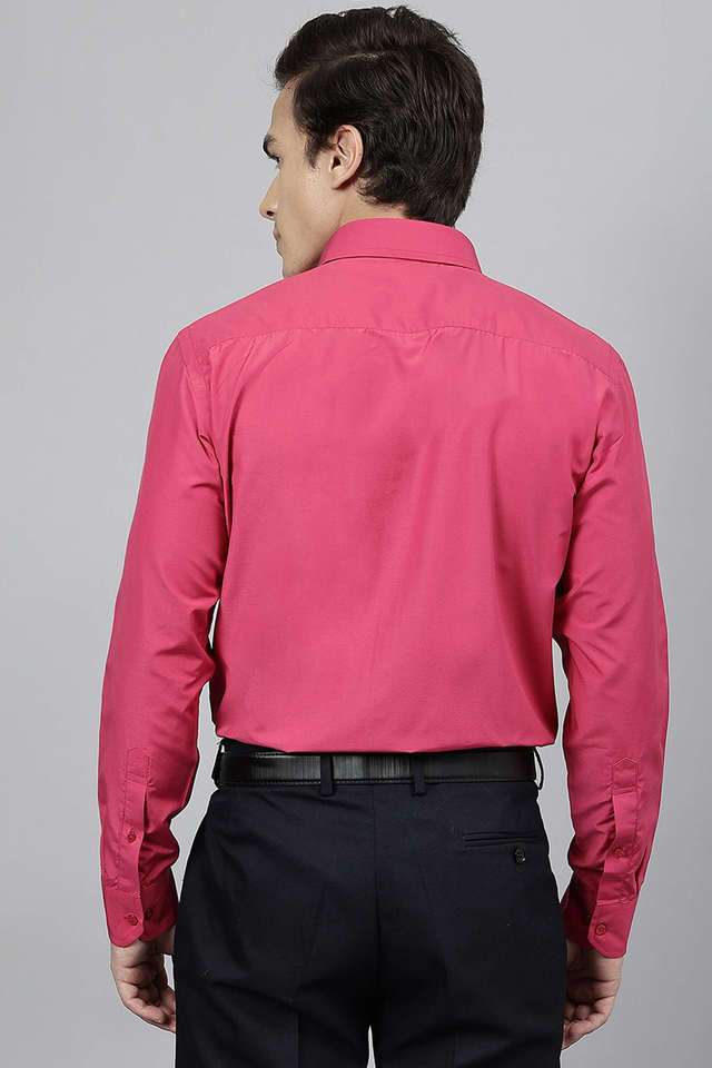 Solid Polyester Slim Fit Men's Formal Wear Shirt