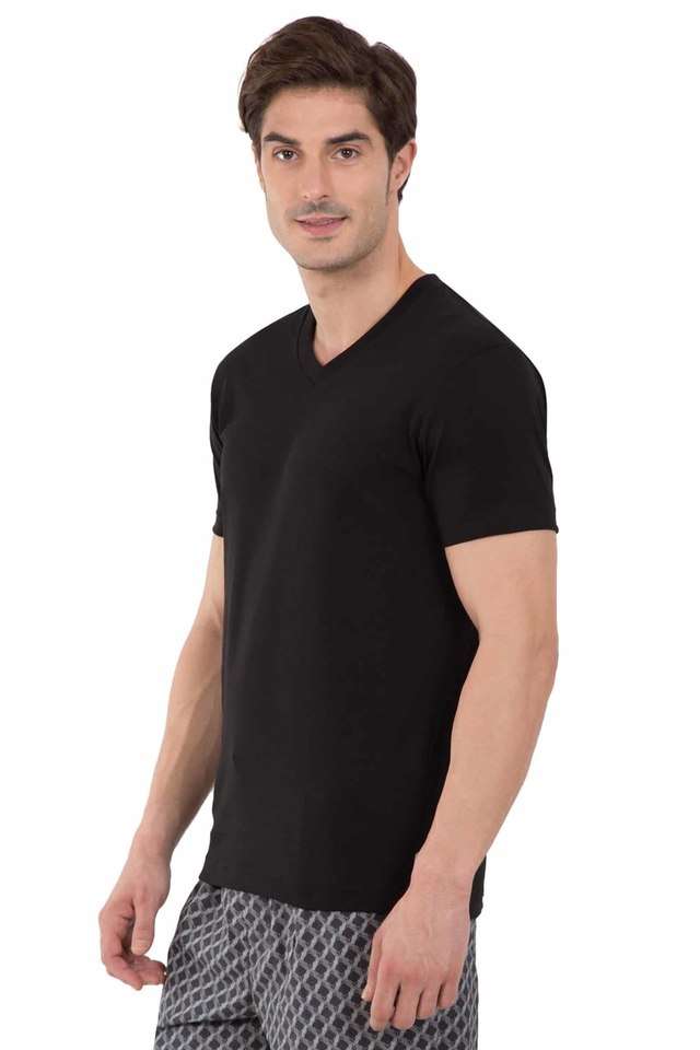 Solid-Polyester-Cotton-Regular-Fit-Men-s-Vest