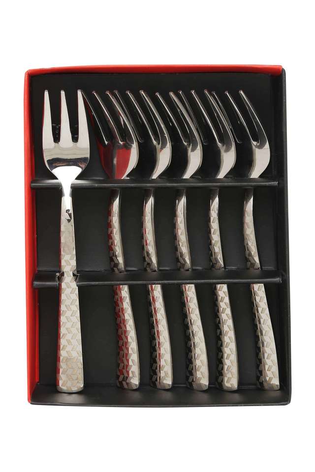 Textured-Rhombo-Fruit-Fork-Set-of-6