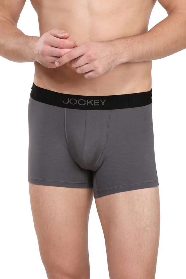 Solid-Cotton-Blend-Men-s-Trunks