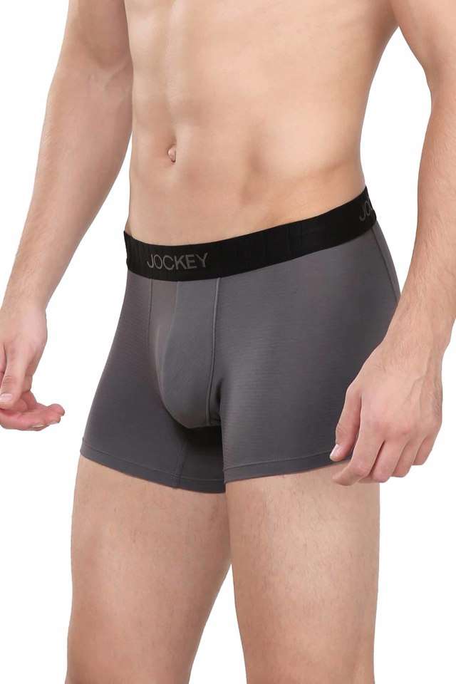 Solid-Cotton-Blend-Men-s-Trunks