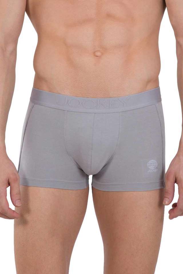 Solid-Cotton-Blend-Men-s-Trunks