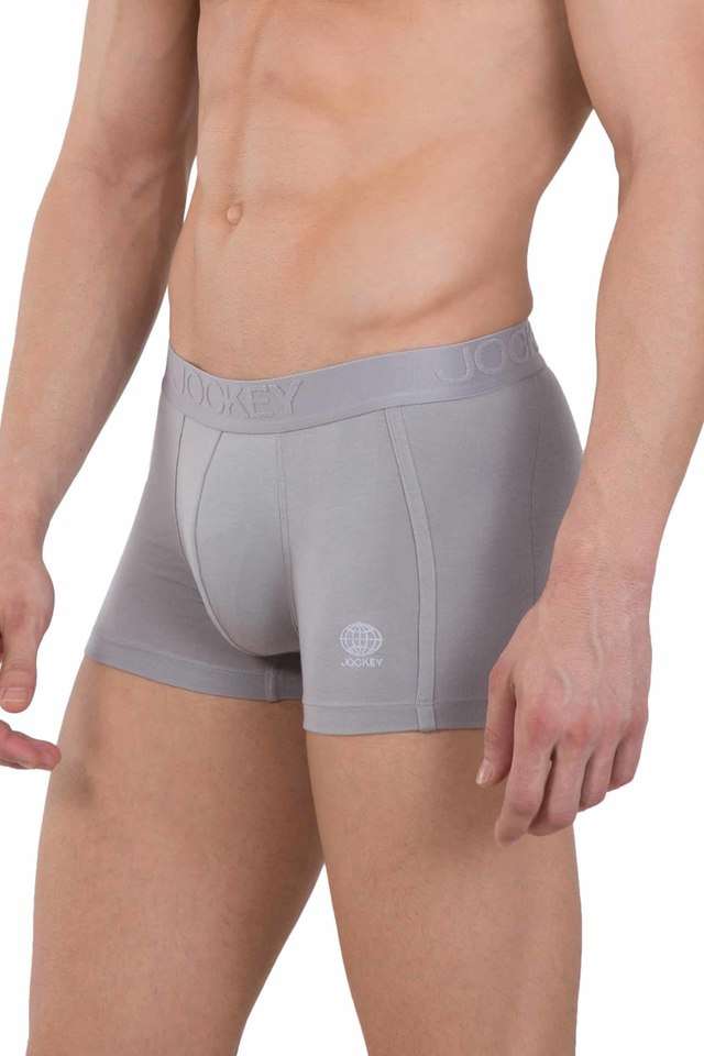 Solid-Cotton-Blend-Men-s-Trunks
