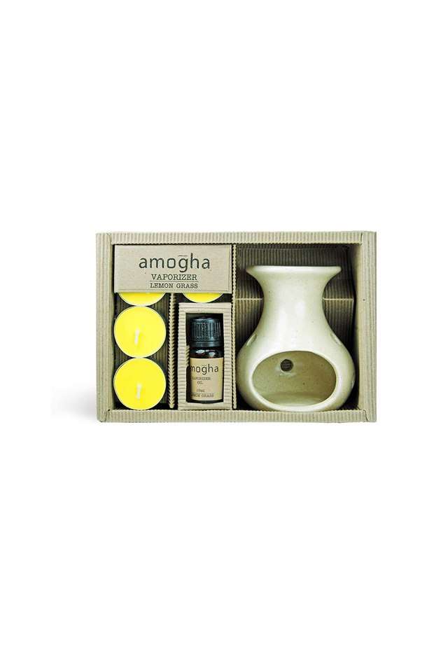 Lemon-Grass-Vapourizer-Burner-with-T-Light-and-Oil-Diffuser-Set