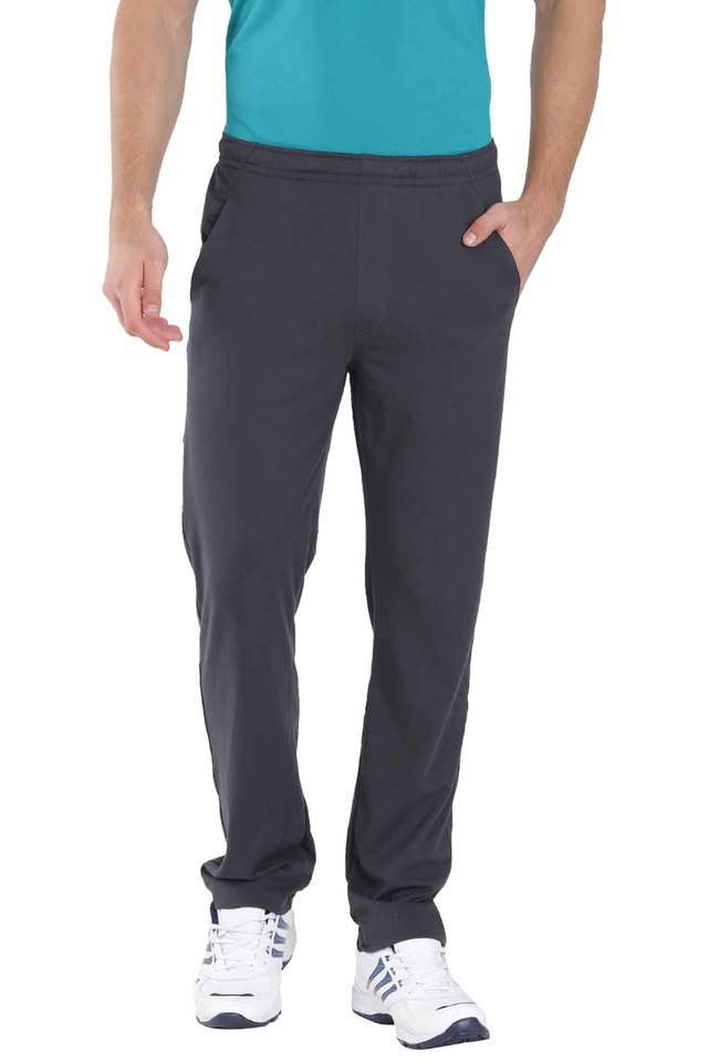 Solid-Cotton-Blend-Slim-Fit-Men-s-Track-Pants