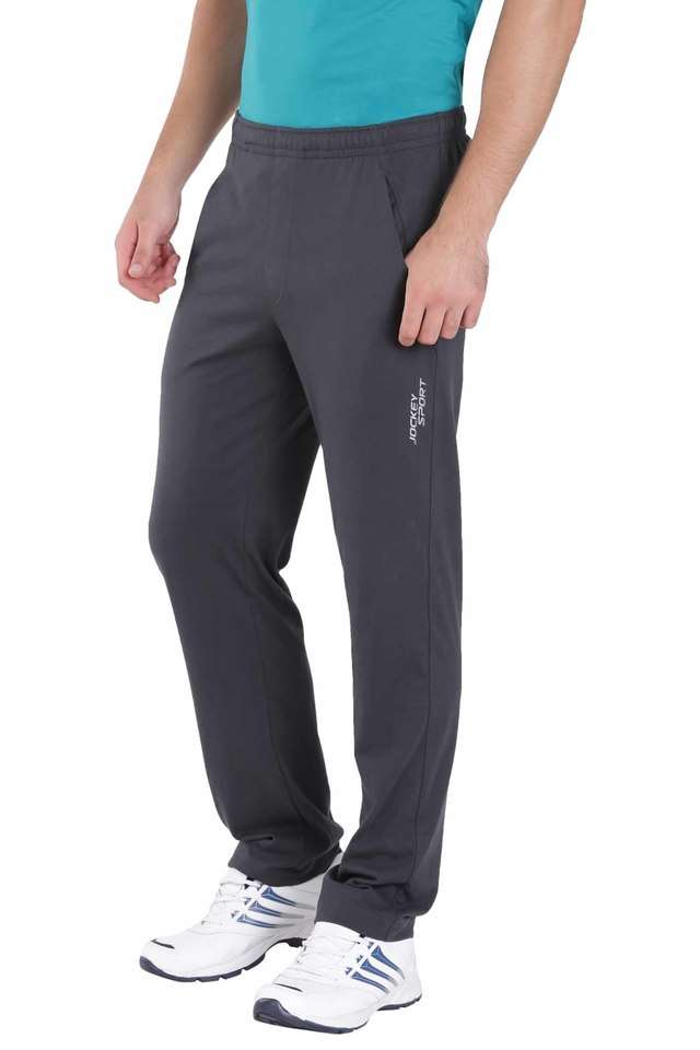 Solid-Cotton-Blend-Slim-Fit-Men-s-Track-Pants
