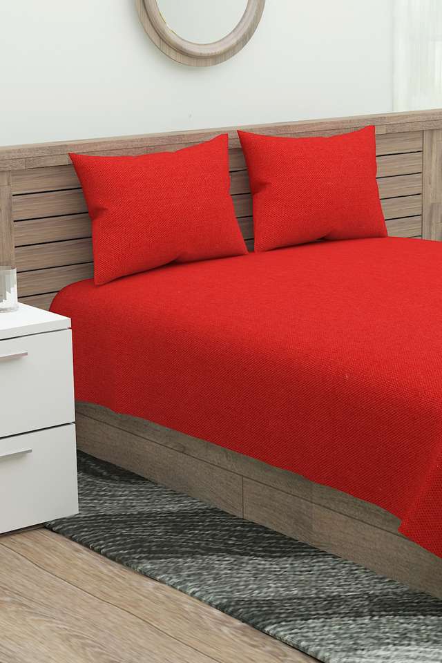 Solid-Double-Bedsheet-with-2-Pillow-Covers