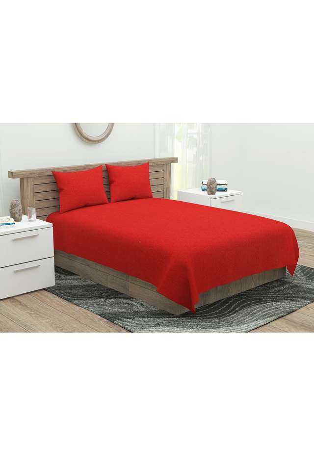 Solid-Double-Bedsheet-with-2-Pillow-Covers