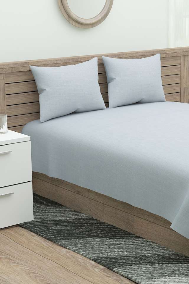 Solid-Bed-Sheet-with-2-Pillow-Covers