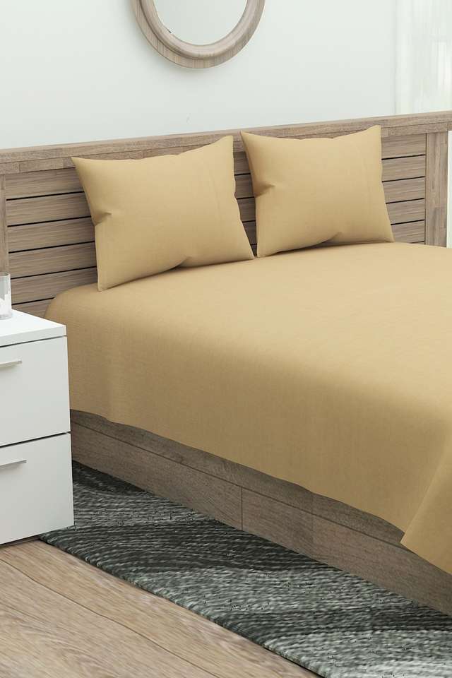 Solid-Bed-Sheet-with-2-Pillow-Covers