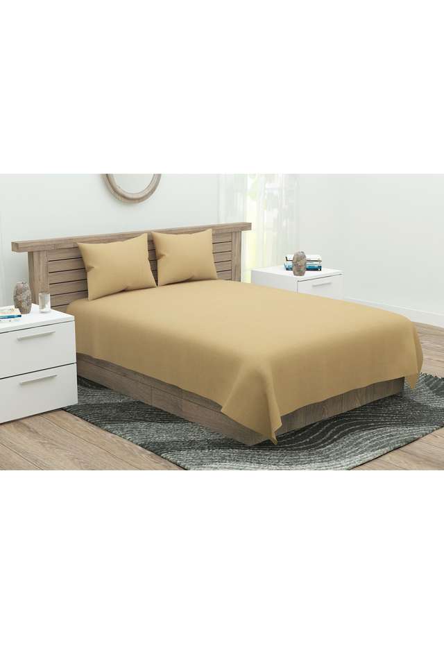 Solid-Bed-Sheet-with-2-Pillow-Covers