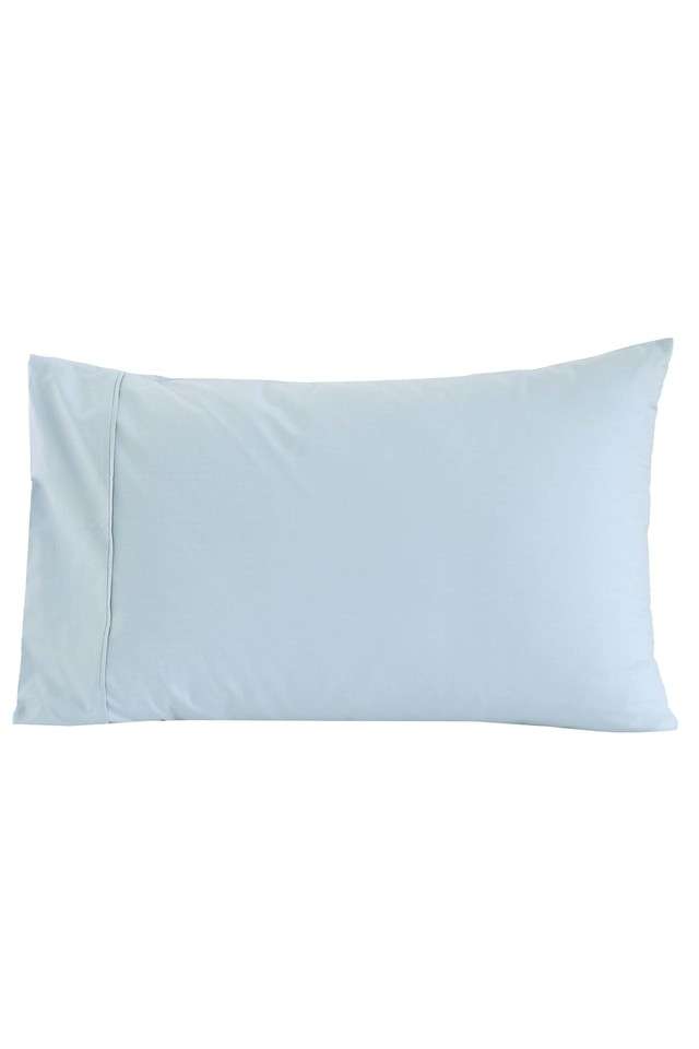 Colorart-Slumber-200-TC-Solid-Blue-Standard-Pillow-Case-Set-Of-2