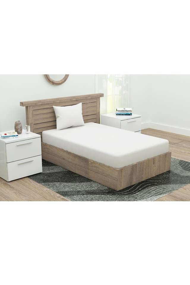 Solid-Single-Fitted-Sheet-with-1-Pillow-Cover