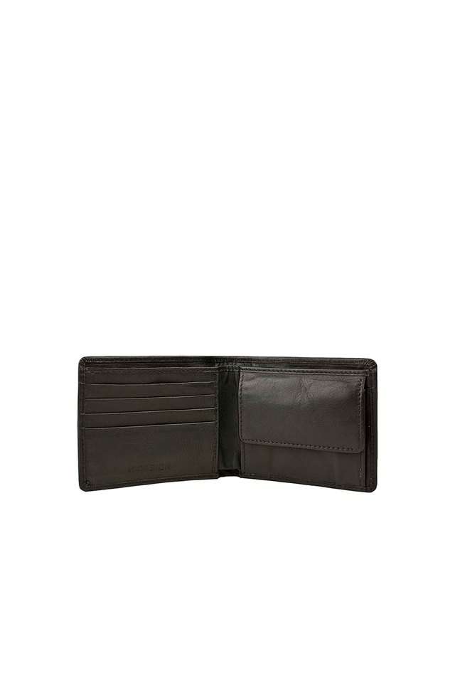 Solid-Leather-Mens-Casual-Bi-Fold-Wallet