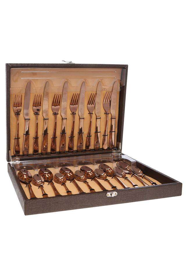 Rosella-Metallic-Finish-Fork-Knife-Spoon-Cutlery-Set-Of-24
