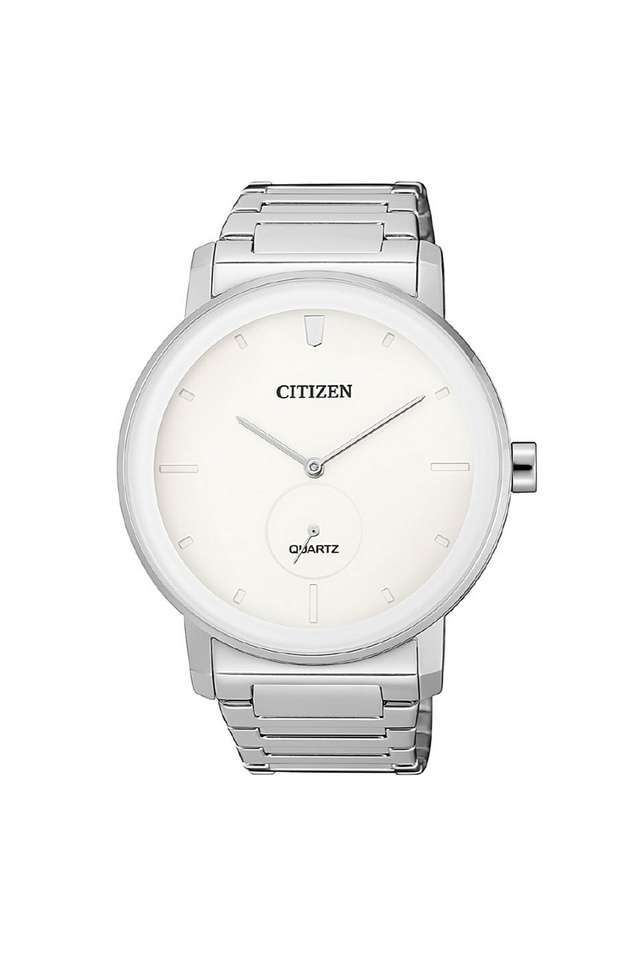 Quartz-42-mm-White-Dial-Stainless-Steel-Analog-Watch-for-Men---BE9180-52A