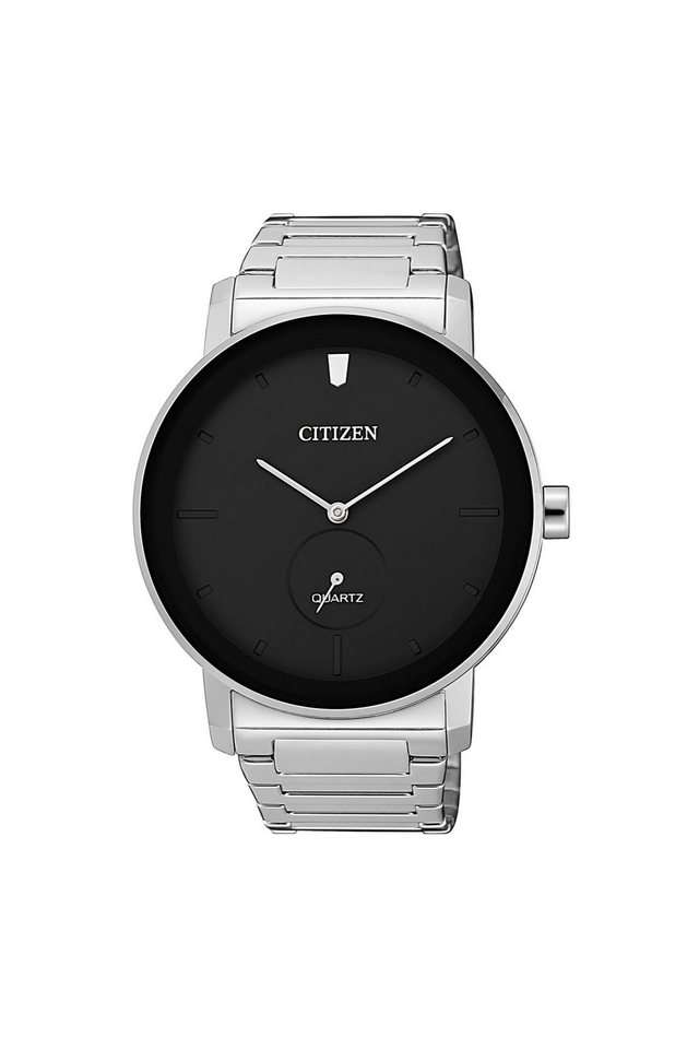 Quartz-42-mm-Black-Dial-Stainless-Steel-Analog-Watch-for-Men---BE9180-52E