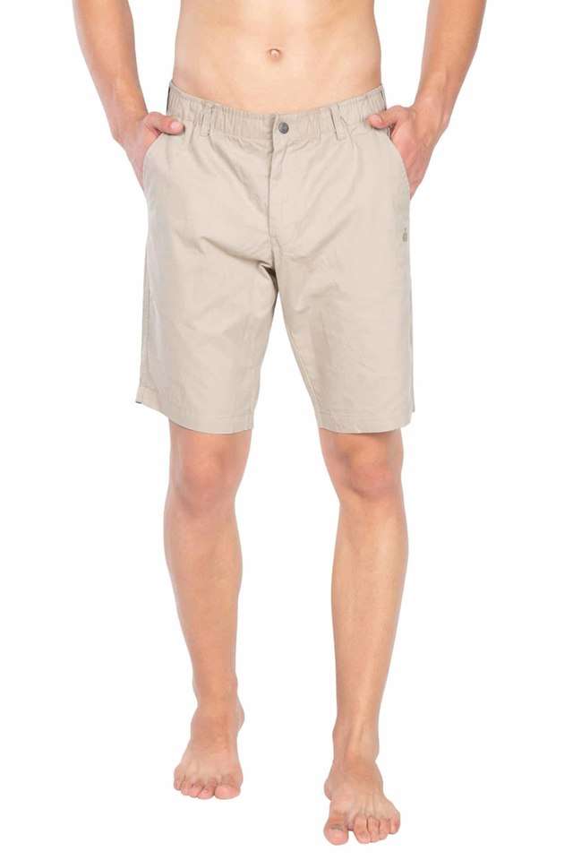 Solid-Cotton-Men-s-Shorts