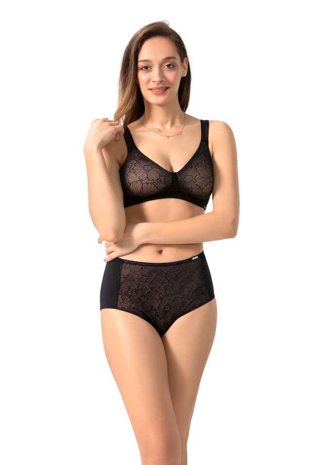 Women-s-Lace-Non-Padded-Non-Wired-Full-Coverage-Bra
