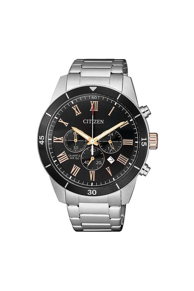 Mens-Grey-Dial-Metallic-Chronograph-Watch---AN8168-51H