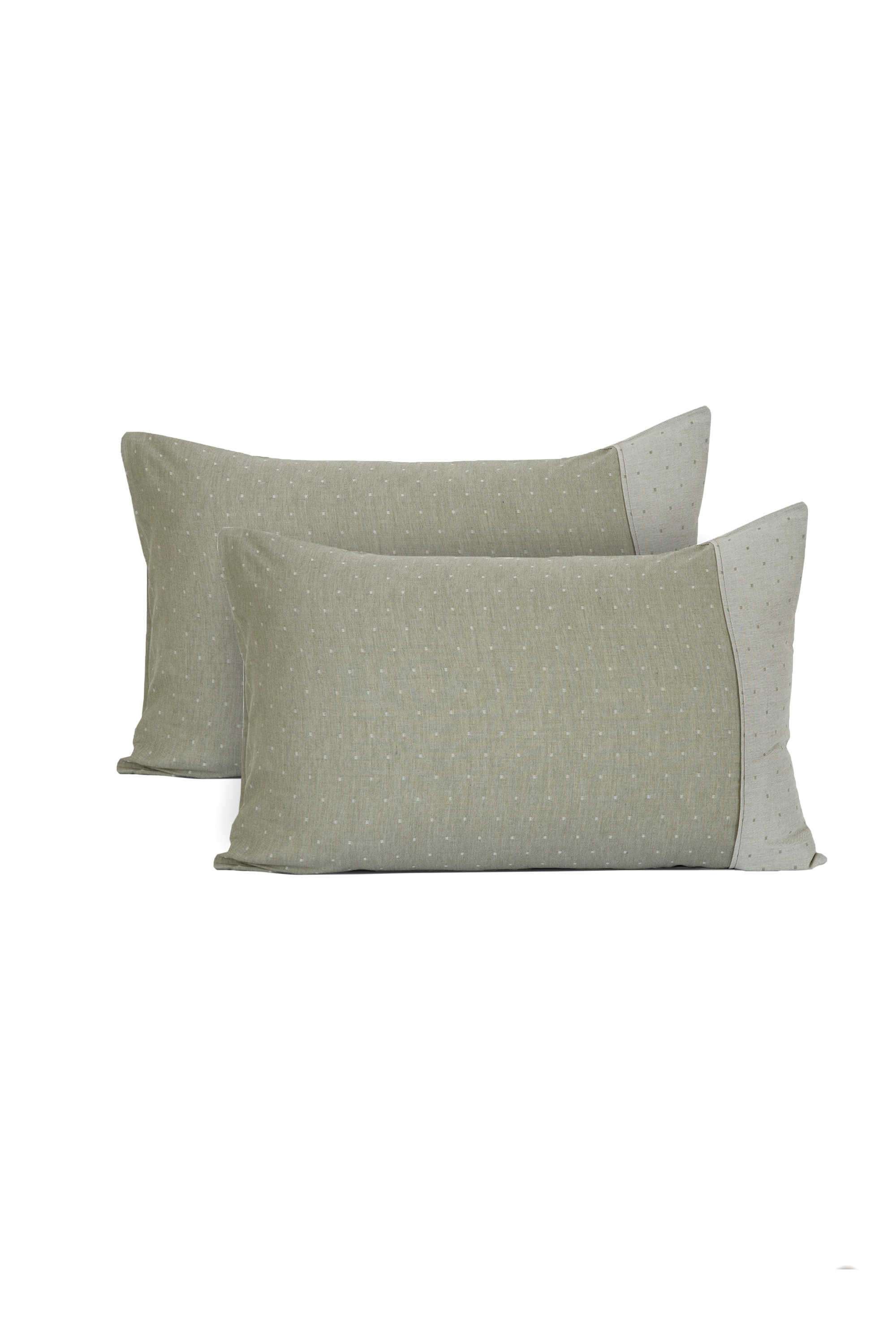 2-Piece-Solid-Standard-100--Cotton-Pillow-Covers-for-Bed-Dcor-50x75-cm