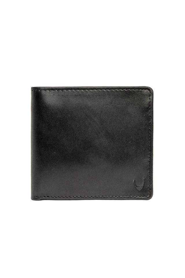 Solid-Leather-Mens-Casual-Bi-Fold-Wallet
