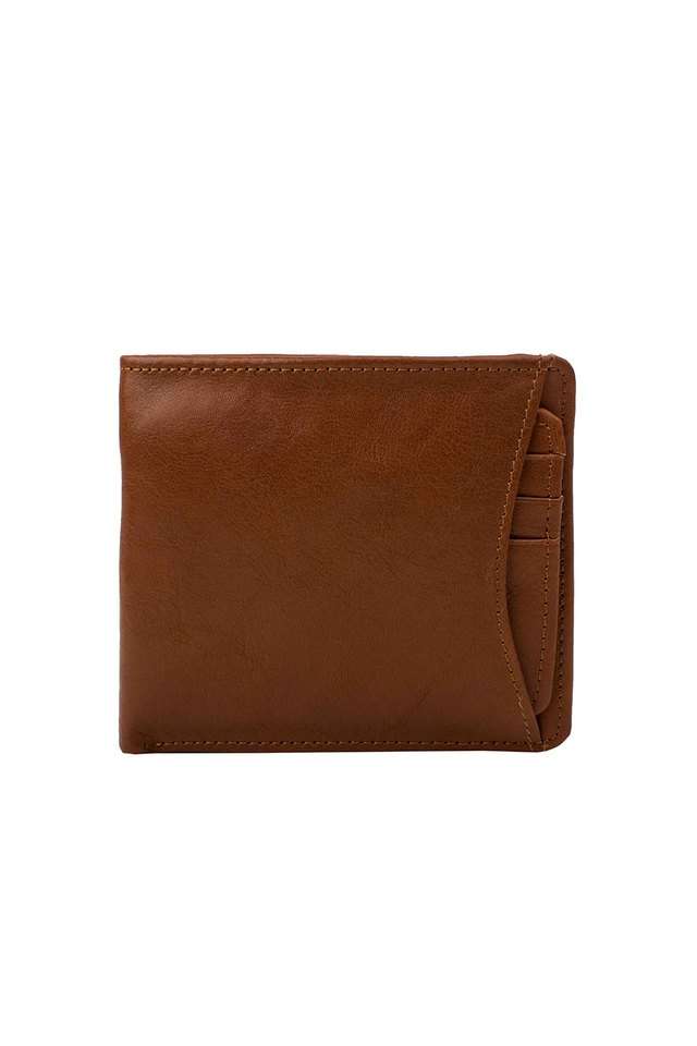 Solid-Leather-Mens-Casual-Bi-Fold-Wallet