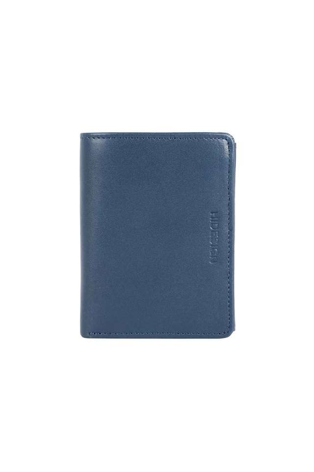Solid-Leather-Mens-Casual-Bi-Fold-Wallet