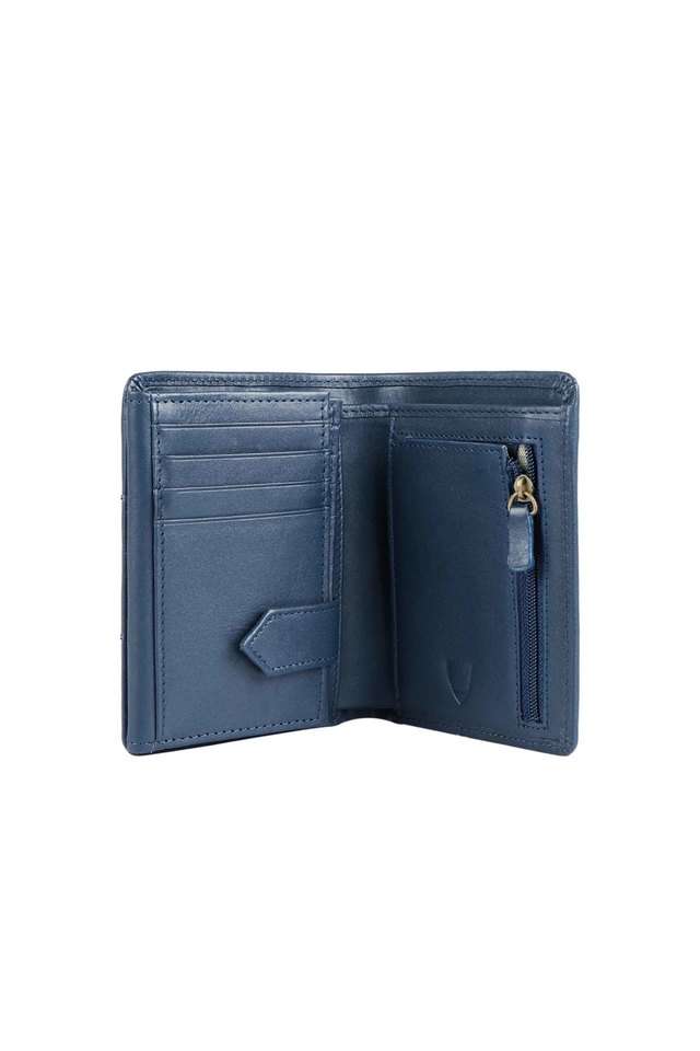 Solid-Leather-Mens-Casual-Bi-Fold-Wallet