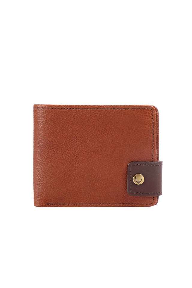 Solid-Leather-Mens-Casual-Bi-Fold-Wallet