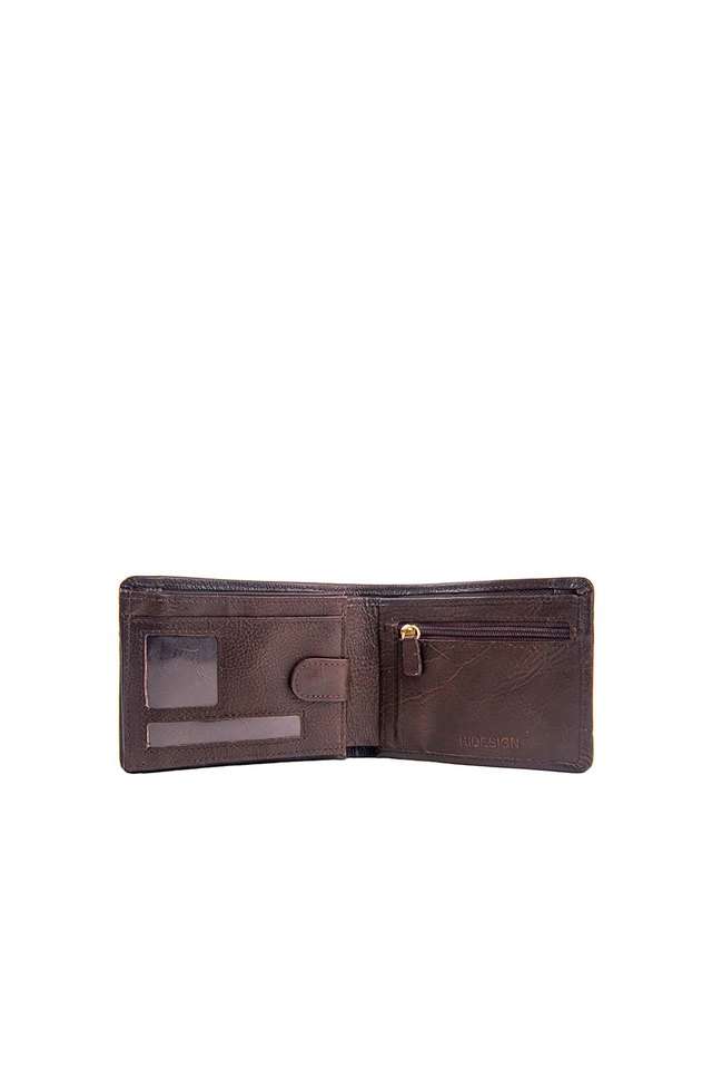 Solid-Leather-Mens-Casual-Bi-Fold-Wallet