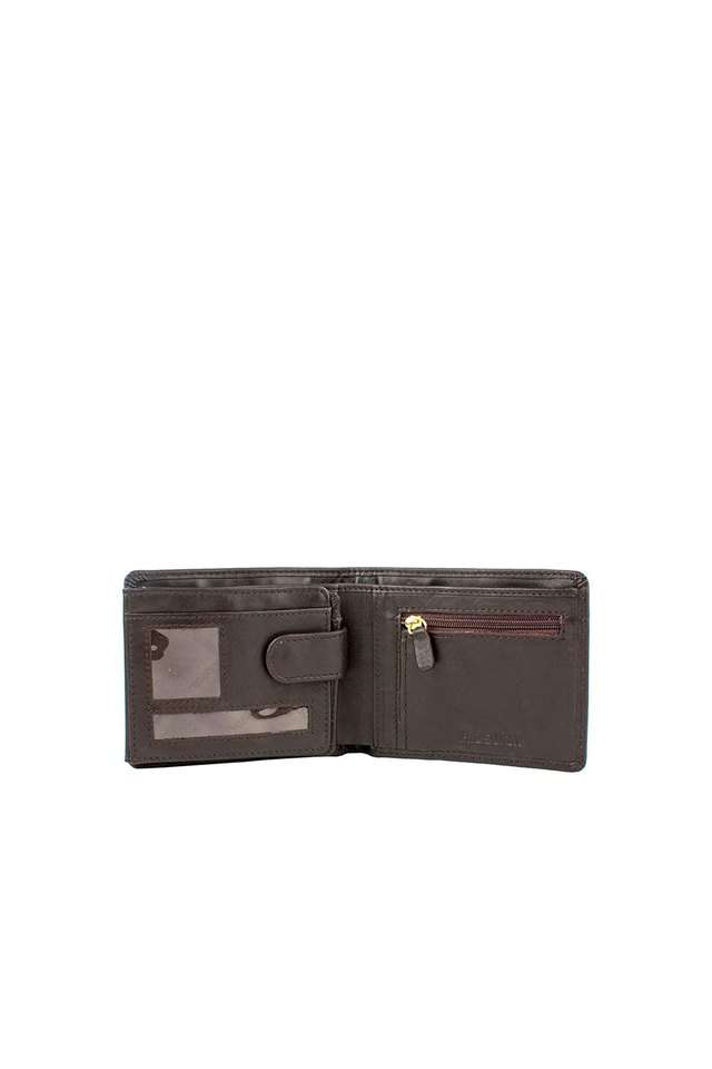 Solid-Leather-Mens-Casual-Bi-Fold-Wallet
