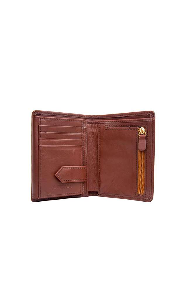 Solid-Leather-Mens-Casual-Bi-Fold-Wallet
