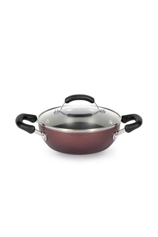 Meyer-Merlot-Non-Stick-Kadai/Wok-With-Lid-20-cm