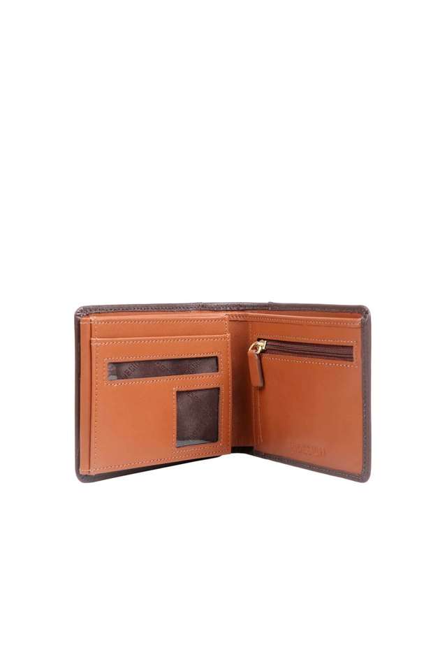 Solid-Leather-Mens-Casual-Bi-Fold-Wallet