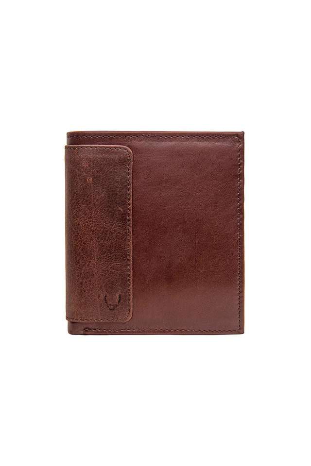 Solid-Leather-Mens-Casual-Bi-Fold-Wallet