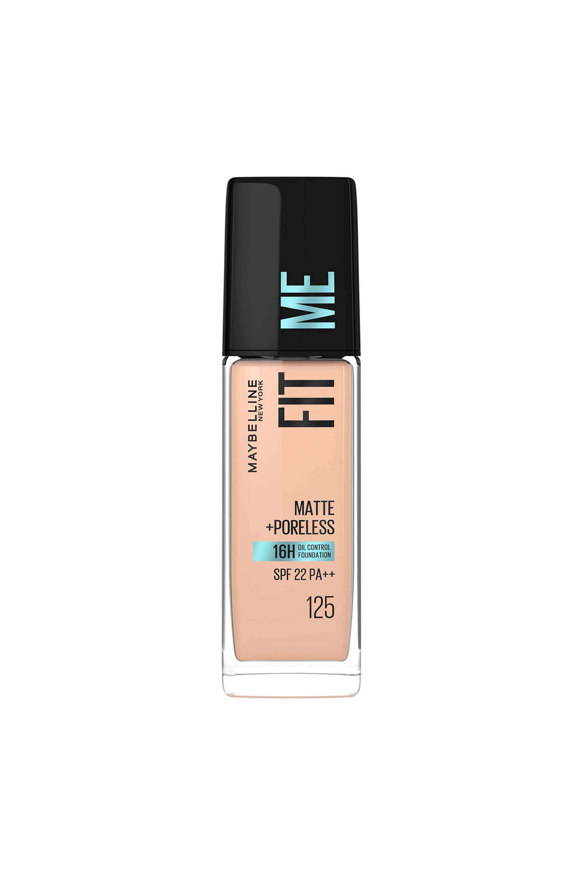 Fit-Me-Matte-+-Poreless-Liquid-Foundation-(With-Pump)---125-Nude-Beige -30-ml