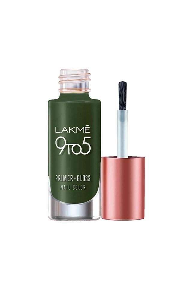 Lakme-9To5-Primer-+-Gloss-Nail-Color-Olive-Green---6-ml