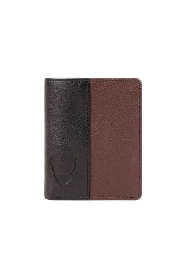 Solid-Leather-Mens-Casual-Bi-Fold-Wallet
