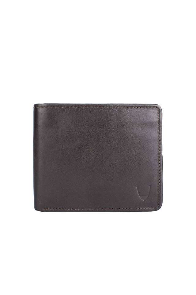 Solid-Leather-Mens-Casual-Bi-Fold-Wallet