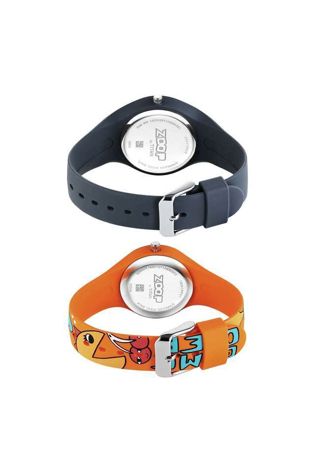 Multi-40-mm-Silicone-White-Dial-Analogue-Kids-Watch(Set-of-2)---2603116041PP01W