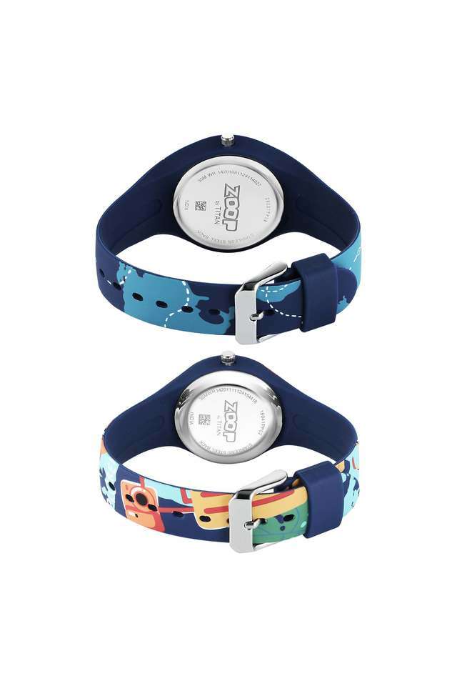 Multi-40-mm-Silicone-Blue-Dial-Analogue-Kids-Watch(Set-of-2)---2603116041PP02W