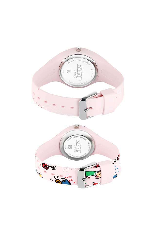 Pink-40-mm-Silicone-White-Dial-Analogue-Kids-Watch(Set-of-2)---2603116041PP04W