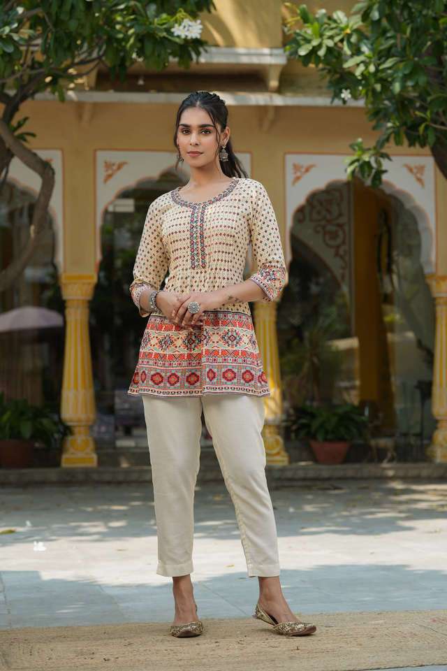 Printed-Rayon-Round-Neck-Women-s-Tunic