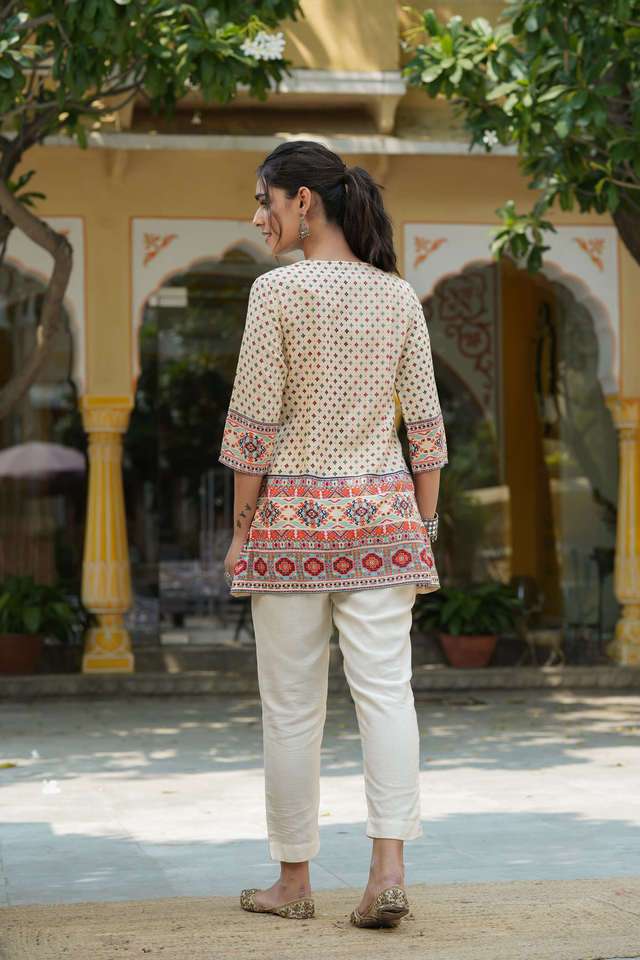 Printed-Rayon-Round-Neck-Women-s-Tunic