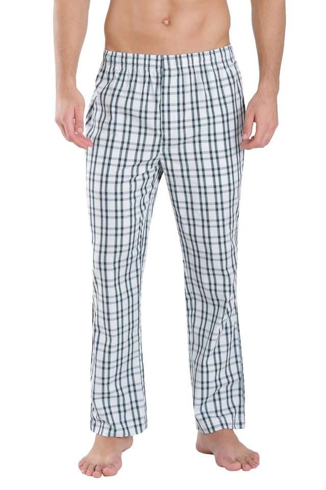 Checks-Cotton-Ankle-Length-Men-s-Pyjamas