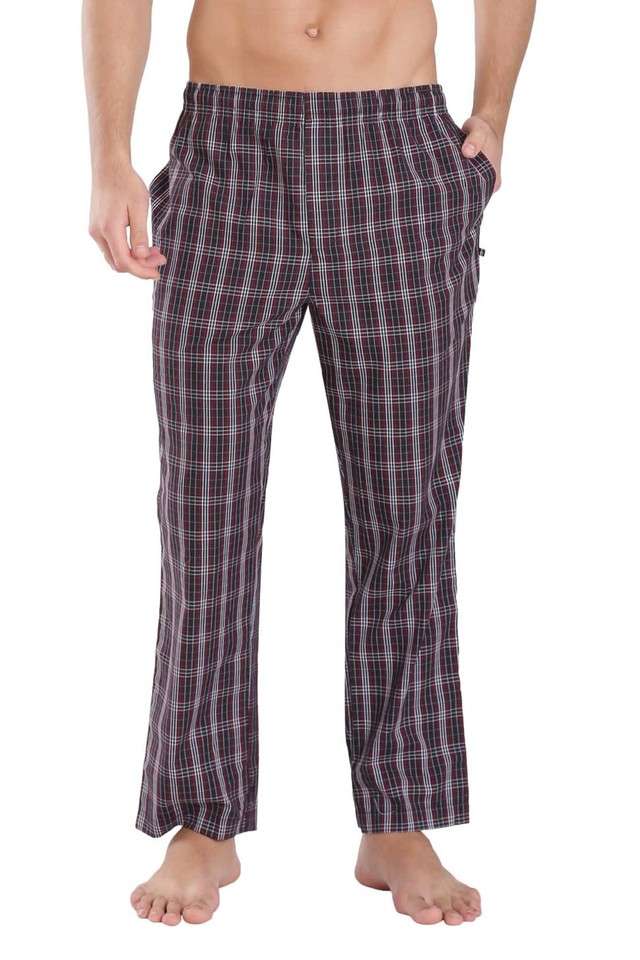 Checks-Cotton-Ankle-Length-Men-s-Pyjamas