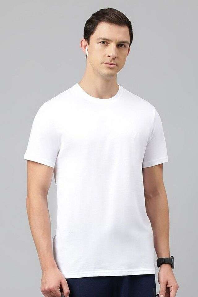 Solid-Cotton-Round-Neck-Men-s-T-Shirt