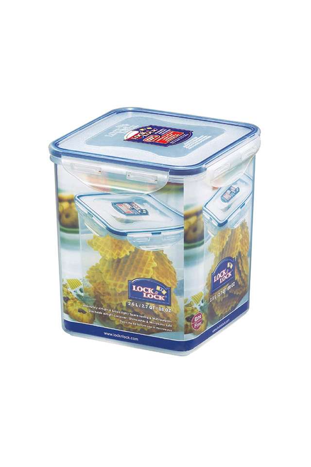 Square-Container-with-Lid---2.6L