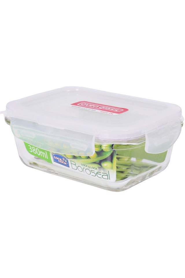 Airtight-Heat-Resistant-Glass-Rectangular-Storage-Box-with-Lid---380ml